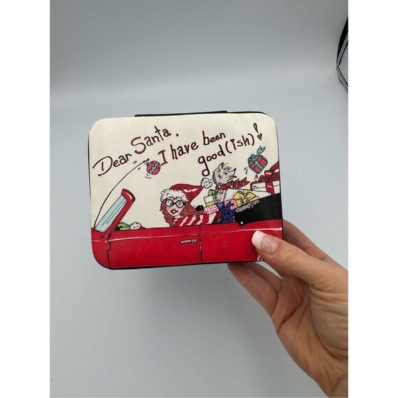 Brighton Christmas Dear Santa "I Have Been Goodish" Jewelry Box Travel Case - Picture 1 of 7